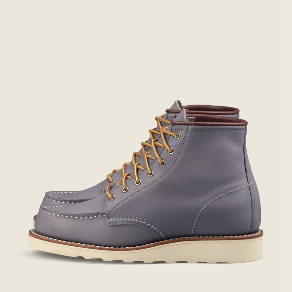 Red Wing Heritage Boots 6-Inch Classic Moc – Short Boundary Læder - Grå - Dame 1974-XUIGV